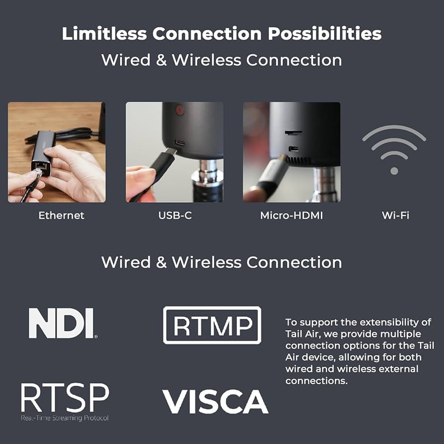 Amazon.com: OBSBOT Tail AIR NDI Streaming PTZ Camera,Smart
